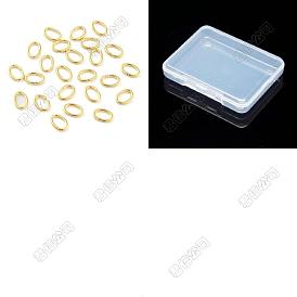 200Pcs 304 Stainless Steel Open Jump Rings, Oval