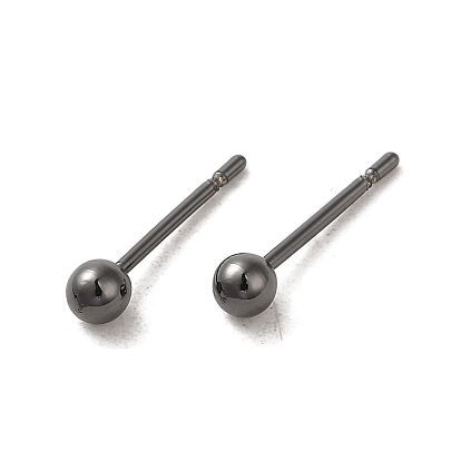 Boucles d'oreilles en laiton de goujon, plaqué longue durée