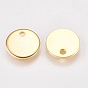 304 Stainless Steel Charms, Flat Round, Stamping Blank Tag