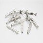 Iron Brooch Pin Back Safety Catch Bar Pins with 3 Holes
