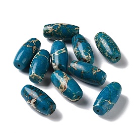Natural Imperial Jasper Beads, Dyed, Oval