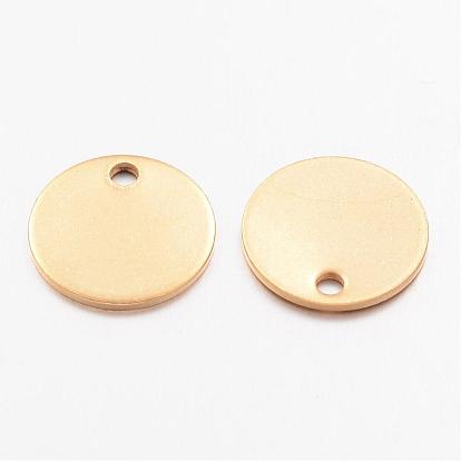 304 Stainless Steel Charms, Stamping Blank Tag, Flat Round