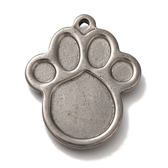 304 подвески из нержавеющей стали, очарование отпечатка лапы
