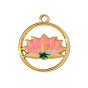 304 нержавеющей стальной эмали подвески, круглый с цветочными подвесками, ионное покрытие (ip)