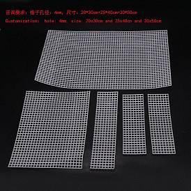 Plastic Mesh Canvas Sheets, for Embroidery, Acrylic Yarn Crafting, Knit and Crochet Projects, Rectangle