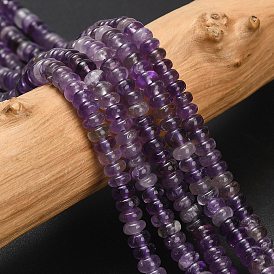 Природный аметист нитей бисера, рондель