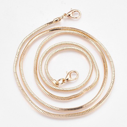 Bag Strap Chains, Brass Chains, with Lobster Claw Clasps