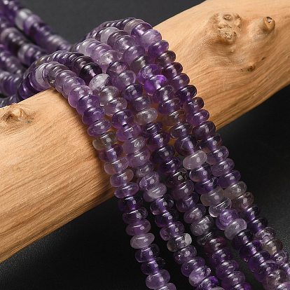 Природный аметист нитей бисера, рондель