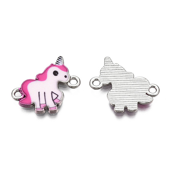 Печатные соединители звеньев сплава, с эмалью, единорог