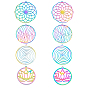 8Pcs 4 Styles 201 Stainless Steel Pendants, Laser Cut, Rainbow