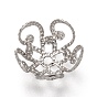 304 Stainless Steel Fancy Bead Caps, 5-Petal, Flower Shape