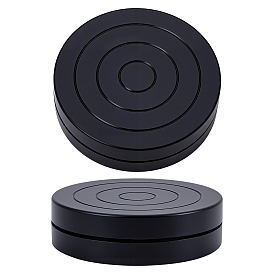 Плоский круглый мини-пластиковый вращающийся поворотный круг для лепки из гончарного круга, инструменты для работы с полимерной глиной с вращающимся колесом, для стенда с образцами декоративно-прикладного искусства