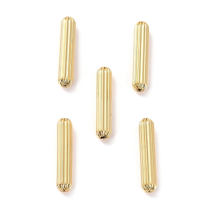 Brass Beads, Long-Lasting Plated, Cadmium Free & Lead Free, Column
