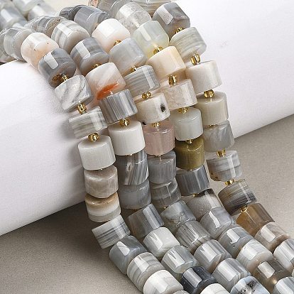 Природные Ботсвана агат бисер нитей, колонка, с бисером