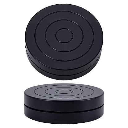 Плоский круглый мини-пластиковый вращающийся поворотный круг для лепки из гончарного круга, инструменты для работы с полимерной глиной с вращающимся колесом, для стенда с образцами декоративно-прикладного искусства