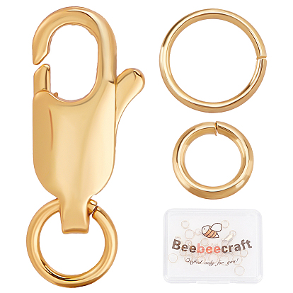 Карабин-лобстеры, латунные, с прыжковых колец, без кадмия, без никеля и без свинца, овальные