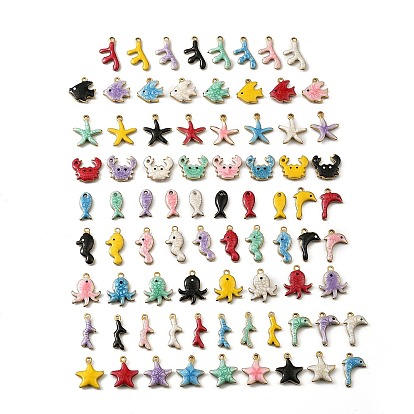 304 из нержавеющей стали шармы эмали, золотые, разноцветные