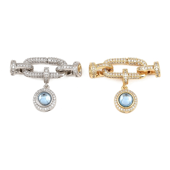 Плоские круглые латунные микропаве, cmолой