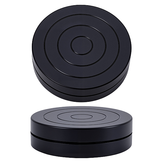 Плоский круглый мини-пластиковый вращающийся поворотный круг для лепки из гончарного круга, инструменты для работы с полимерной глиной с вращающимся колесом, для стенда с образцами декоративно-прикладного искусства