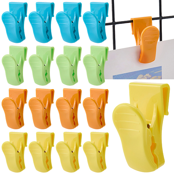 4Pcs Plastic Refrigerator Liner Clips, for Storage Dividers Hanging Clips