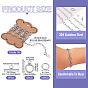 DIY Chain Necklace/Bracelets Kits, including 1M 304 Stainless Steel Ring Link Chains, 5 Sets Toggle Clasps, 10Pcs Jump Rings