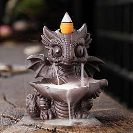 Ceramic Backflow Incense Burners, Dinosaur Incense Holders, Home Office Teahouse Zen Buddhist Supplies