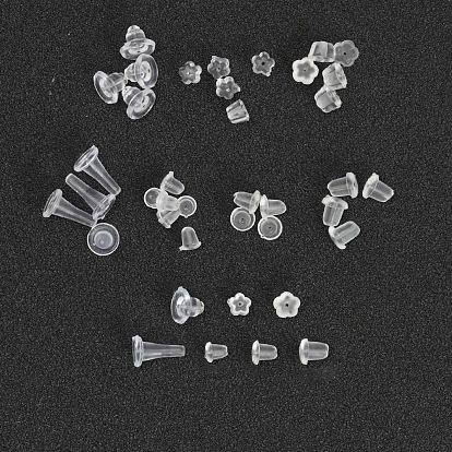 500Pcs Plastic Ear Nuts, Earring Backs