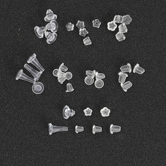 500Pcs Plastic Ear Nuts, Earring Backs