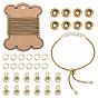 DIY Chain Bracelets Making Kits, including 2M 304 Stainless Steel Venetian Chains Box Chains, 40Pcs 304 Stainless Steel Jump Rings, 10Pcs 202 Stainless Steel Beads, 20Pcs Brass Cubic Zirconia Charms