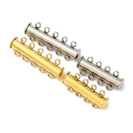 304 из нержавеющей стали замок застежки слайд, трубка, ионное покрытие (ip), 4 нитей, 8-луночное