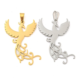 304 подвески из нержавеющей стали, лазерная резка, очарование феникса