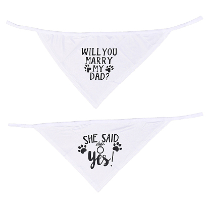 2шт 2 стиль ткань ПЭТ носовой платок, зоотовары, треугольные