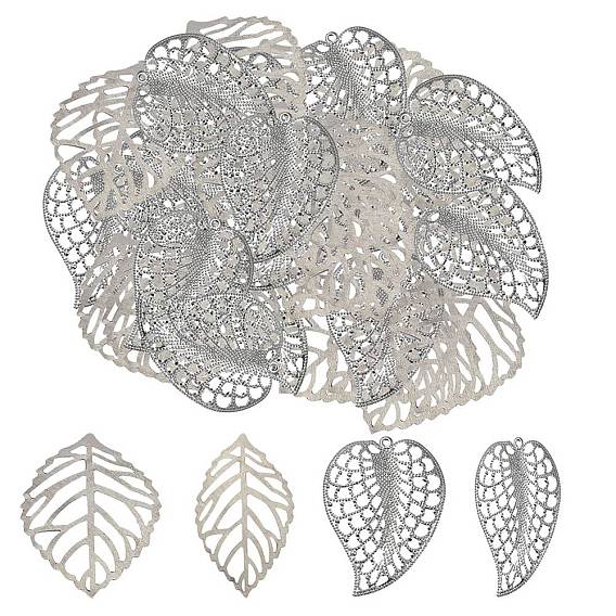 60 шт. 2 стили железные украшения из листьев, для рождественской вечеринки украшения дома