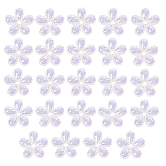 Abs perles en plastique, fleur