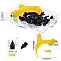 Gorgecraft 51Pcs 2 Styles Track Shoes DIY Accessories, Including Steel Nail Buckles, Rubber Staple Remover