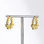 201 Stainless Steel Hoop Earrings for Women, Round