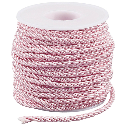3-слойный полиэфирный витой шнур, Миланский шнур для украшения дома, с пластиковыми пустыми катушками