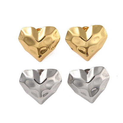 304 Stainless Steel Earrings, Heart