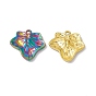 304 Stainless Steel Pendants, Leaf Charms