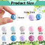 100Pcs 15mm Silicone Beads Multicolor Round Silicone Beads Kit Loose Bulk Silicone Beads for Keychain Making Necklace Bracelet Crafts
