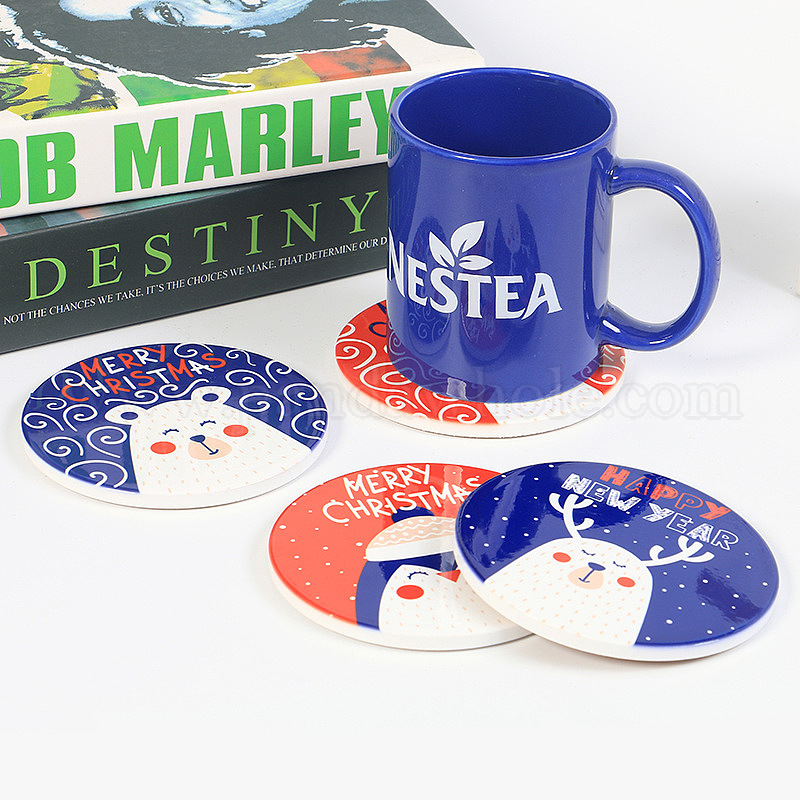 Happy Merry Tea Coaster