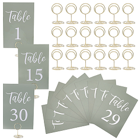 31Portatarjetas de acero (unidades), rondo, witb 31pcs tarjetas de lugar de papel