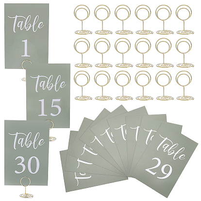 31Portatarjetas de acero (unidades), rondo, witb 31pcs tarjetas de lugar de papel