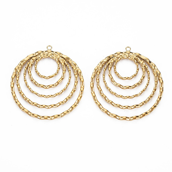 304 подвески из нержавеющей стали, без кадмия, без никеля и без свинца, волнистых плоские круглые