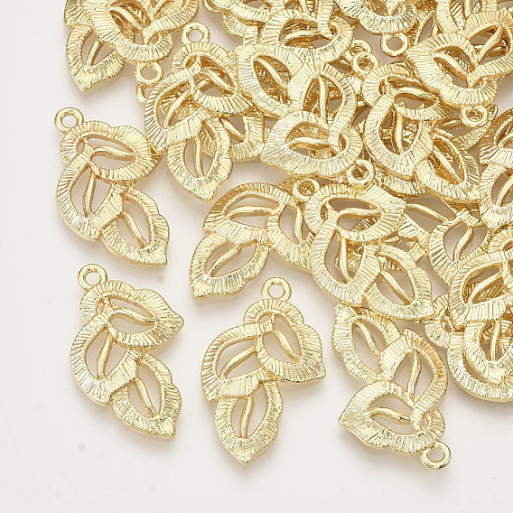 Pendentifs en alliage, feuille