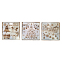 Plastic Drawing Painting Stencils Templates, Square, White