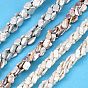 Natural Baroque Keshi Pearl Beaded Strands, Cultured Freshwater Pearl Beads, Rectangle