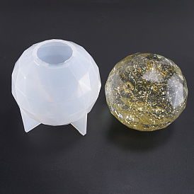 Moldes de silicona, moldes de resina, para resina uv, fabricación de joyas de resina epoxi, facetados, rondo, molde de esfera
