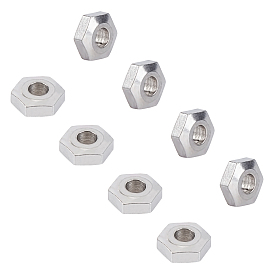 Unicraftale 304 Stainless Steel Spacer Beads, Hexagon