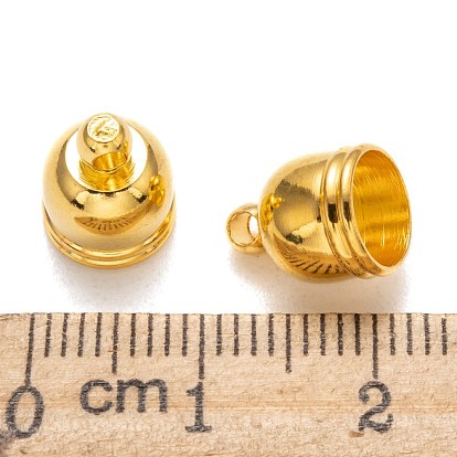 Brass Cord Ends, Hole: 1mm